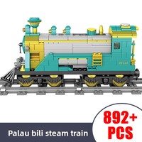 Train électrique sur rail en plastique ABS, modèle de transport urbain, jouet éducatif à assembler pour enfants unisexe