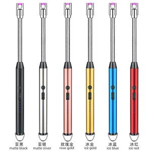 Leejie diseño clásico eléctrico USB recargable Plasma encendedor a prueba de viento con función de camping al aire libre - Product Image 2