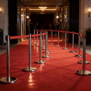 Poteau <span class=keywords><strong>de</strong></span> guidage portable en acier inoxydable pour la gestion des foules en exposition et événements - Product Image 3