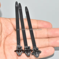 Attaches de câbles universelles pour voiture, attaches en nylon à fixation par poussée, attaches de câbles autobloquantes en plastique, attaches de câbles rapides