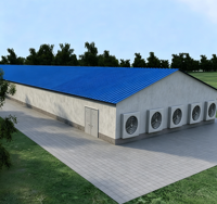 Bâtiment d'élevage en acier préfabriqué sur mesure |   Poulailler, hangar pour bétail, grange à chèvres avec système de ventilation
