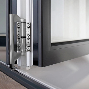 <span class=keywords><strong>Ventanas</strong></span> Plegables Verticales <span class=keywords><strong>de</strong></span> Aleación <span class=keywords><strong>de</strong></span> Aluminio con Perfil <span class=keywords><strong>de</strong></span> Rotura Térmica, Estándar Australiano AS2047, Diseño Moderno para <span class=keywords><strong>Cocina</strong></span> y Villa - Product Image 4