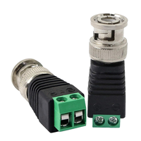 Conector BNC Macho de 2 Pines de Alta Calidad, Sin Soldadura, Duradero, con Pines 1P, Chapado en Oro y Cobre, Clasificación de 12V y 10A para Aplicaciones de Audio y Video