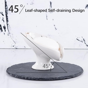 <span class=keywords><strong>Porte</strong></span>-<span class=keywords><strong>savon</strong></span> auto-drainant en forme de feuille en céramique <span class=keywords><strong>porte</strong></span>-<span class=keywords><strong>savon</strong></span> pour évier salle de bain douche garde le <span class=keywords><strong>savon</strong></span> sec crème motif marbre - Product Image 2