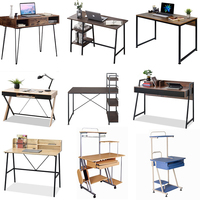 Bureau de jeu en forme de L, bureau d'ordinateur pour la maison et le bureau avec étagères, poste de travail d'angle multifonctionnel pour PC
