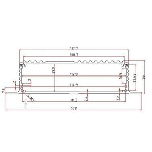 EBM HF-A-1 Customizable Wall Mount Powder Coated Aluminum Alloy Junction Box with IP54 Protection - Product Image 2
