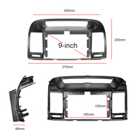 Autoradio Android Podofo 9 pouces double DIN 4+64G avec CarPlay sans fil et Android Auto pour Toyota Camry 2000-2003 IPS DSP GPS RDS WIFI