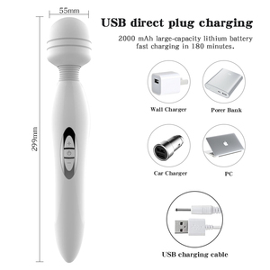 Vibrateur complet du corps rechargeable par USB Masseur en silicone étanche puissant pour femmes Sex Toy Produits de <span class=keywords><strong>massage</strong></span> pour les maux de dos - Product Image 5