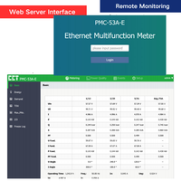 Medidor de potencia Ethernet BACnet Medidor de panel LCD trifásico multifunción con monitoreo remoto de servidor Web Modbus TCP