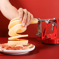 Appelboor Spiraalvormige handbediende verstelbare perensnijder Fruitschilmachine Spiralizer Taart maken van roestvrij staal 	 Appelschiller