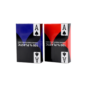 Cartes à jouer professionnelles 100 % plastique, grand index, imperméables et lavables, pour les tournois européens et les <span class=keywords><strong>jeux</strong></span> <span class=keywords><strong>de</strong></span> club - Product Image 1