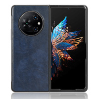 Cuir de litchi Pu de haute qualité + étui PC mat pour Tecno Phantom V Fold/Phantom V Flip