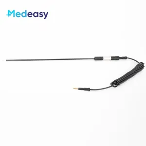 Laparoskopik instrumen bedah elektroda, laparoskopi medis pengait L elektrik dapat dipakai ulang dengan kabel Monopoli