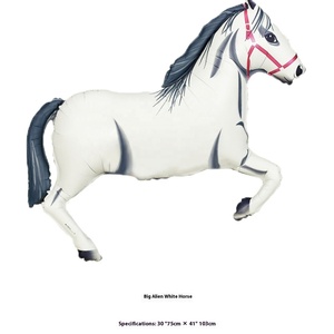 Phim Hoạt Hình Ngựa Vằn Hình Nhôm Lá Bóng Bay Cho Người Lớn Trẻ Em Bé Sinh Nhật Bên Trang Trí Helium Cho Trẻ Em Của Ngày - Product Image 2