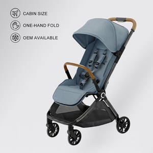 รถเข็นเด็กแรกเกิดแบบพกพา น้ำหนักเบา พับได้ สำหรับเดินทางโดยเครื่องบิน - Product Image 1