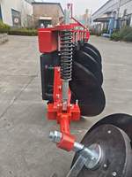 Charrue à disques tubulaire unidirectionnelle YCM 1LYQ 480 kg, faible résistance, petite taille, attelage 3 points, pour tracteur 18-70 CV, garantie 1 an