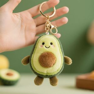 Llavero de Peluche de Aguacate al por Mayor, Venta Directa de Fábrica, Llavero de Peluche de Animal Personalizado, Llavero de Peluche Lindo - Product Image 1