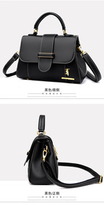 Small <b>Square</b> Bag Zipper Fashion PU Bags for Ladies Girls Custom Designer Handbag Women Single Shoulder Hand Bags Handbags - Product Image 3