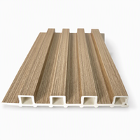 Panel de Pared de WPC Sólido, Resistente a la Decoloración por Rayos UV, Impermeable, Panel Compuesto de Madera y Plástico para Uso en Exteriores
