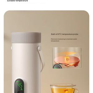 Hervidor Eléctrico Inalámbrico Recargable Moderno de Fábrica con Control Digital de Temperatura 220W - Product Image 6