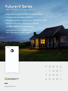 ระบบแบตเตอรี่ Growatt All for Battery รุ่น LiFePO4 5.12KWH-245.76KWH ซีรีส์ FUTURE-V 6000 รอบการใช้งาน 32 เซลล์ ES Plus-V ABM 5.0L-B1-V IP20 - Product Image 3