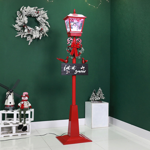 Đèn lồng Giáng sinh Papanoel, đèn lồng tuyết rơi, đèn Giáng sinh ngoài trời, đèn cột Giáng sinh lớn cao - Product Image 5