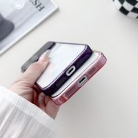 Nouveau grand objectif Transparent coque de téléphone Pc couverture rigide électrolytique Tpu cadre caméra lentille Protection pour Iphone 12 13 14 Pro Max