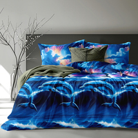 Parure de Lit 3 Pièces en Polyester, Motifs Floraux Bohème, Personnalisable pour Usage Domestique et Mariage
