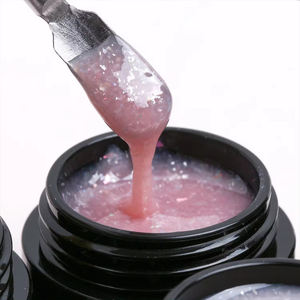 OEM Muestra gratis Nude Pink HEMA Free Gel duro constructor de uñas Logotipo personalizado Geles acrílicos de construcción rápida para extensiones de uñas - Product Image 1