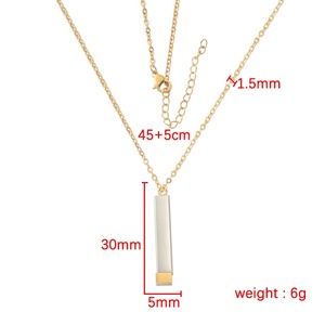 <span class=keywords><strong>ราคา</strong></span>ถูกจี้สแตนเลสกระจกขัดเงาสำหรับผู้หญิงผู้ชายเครื่องประดับโลหะเปล่ากำหนดชื่อโลโก้สร้อยคอแบบซ่อน - Product Image 3