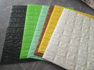 70*77cm 3D Brique Peler et Coller Papier Mur Design pour Salon Chambre Fond Décor - Product Image 2