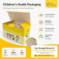 Boîte d'emballage personnalisée pour médicaments pédiatriques, design accrocheur pour les compléments vitaminiques pour enfants, boîte en papier pour pharmacie