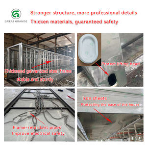 منزل حاويات قابل للتوسيع بطول 20 قدمًا مع جدران زجاجية وألواح معدنية منحوتة، منزل مسبق الصنع معزول للمكاتب - Product Image 6