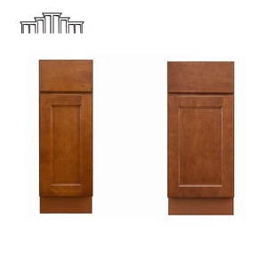 Armoire de cuisine en bois américain, modèle shaker, porte d'armoire de cuisine en cerisier glacé - Product Image 3