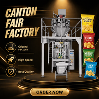 Étiqueteuse VFFS automatique pour granulés, snacks, aliments soufflés, chips, noix, graines, céréales, chocolat, bonbons, tabac et autres produits en plastique