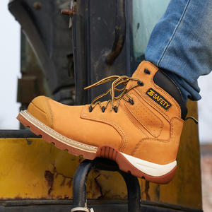 Vente chaude Goodyear welt bottes de travail de construction antidérapantes chaussures de sneaker, chaussures de sécurité de marque industrielle marron - Product Image 5