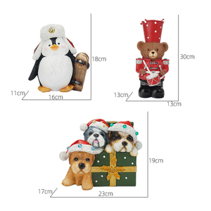 Escultura Creativa de Animales en Resina, Adorno Navideño Personalizado, Figura Decorativa para Mesa, Decoración Cálida para el Hogar - Product Image 6