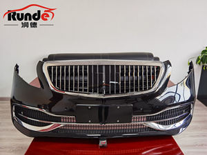 Runde di Modifica Dell'automobile di Prezzi di Fabbrica Maybach Stile Paraurti Anteriore + Grill Body Kit Per <span class=keywords><strong>Mercedes</strong></span> V Classe W447 <span class=keywords><strong>Vito</strong></span> Metris V260 <span class=keywords><strong>2014</strong></span>- - Product Image 4