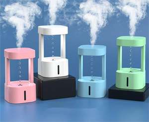 Nouveau Humidificateur <span class=keywords><strong>Anti</strong></span>-gravité à Gouttelettes d'<span class=keywords><strong>Eau</strong></span> Lampe LED Colorée Humidificateur Champignon <span class=keywords><strong>Pluie</strong></span> Diffuseur d'Arômes Huile Essentielle - Product Image 6