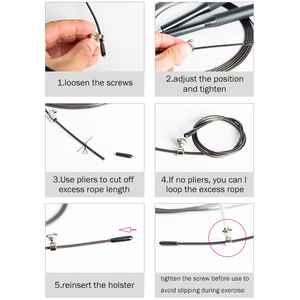 Tốc độ cao jump <span class=keywords><strong>rope</strong></span> dây thép mang bỏ qua <span class=keywords><strong>Rope</strong></span> cho tập thể dục tập thể dục - Product Image 6