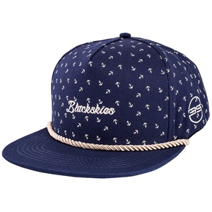 Gorra de Béisbol Retro Personalizada con Logotipo Bordado, Estampado y Cierre a Presión Azul - Product Image 2
