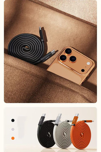 Cable de Datos Magnético USB-C a Tipo-C de 240W, Trenzado, Retráctil de 1m, Apto para Tablets/Teléfonos Móviles - Product Image 5