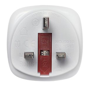 Adaptador de enchufe <span class=keywords><strong>World</strong></span> to UK con fusible 13A | Estándares DE SEGURIDAD DEL Reino Unido | Acepta enchufes de EE. UU., Europa, Australia, China para uso en el Reino Unido - Product Image 6
