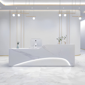 Hiện đại thời trang bàn tiếp tân cho Thẩm Mỹ Viện văn phòng đơn giản Thiết kế sang trọng Baking sơn cho tiền mặt đăng ký cửa hàng - Product Image 1