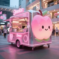 Voiture mobile électrique commerciale multifonctionnelle personnalisable pour la restauration extérieure, la vente de crème glacée et de petit-déjeuner