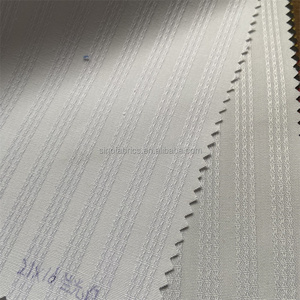 Tela Jacquard Personalizada T400 Elástica <span class=keywords><strong>con</strong></span> Diseño <span class=keywords><strong>de</strong></span> Puntos, Diamantes, Cuadros y Rayas, Mezcla <span class=keywords><strong>de</strong></span> Poliéster y Algodón, Tejido Entrelazado, Blanco y Negro, MOQ Bajo, en Stock - Product Image 2
