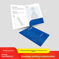 Enveloppe en papier kraft modèle A3 avec bande colorée, impression offset, vernie, sur mesure, dossier de brochure, impression de logo UV