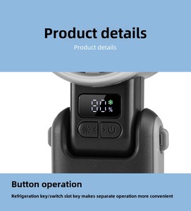 H03B Factory Wholesale Wearable <b>Mini</b> <b>USB</b> Rechargeable Portable Handheld Skin Friendly Cooling Foldable High Speed Turbo <b>Fan</b> - Product Image 5