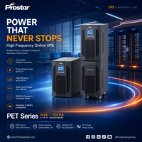 Prostar UPS de Doble Conversión en Línea de 1KVA PET1101B 220V 192VDC Onda Sinusoidal Pura Tipo Torre para Servidor de Computadora