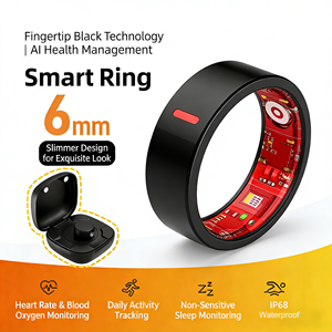 ギフト スマートリング 心拍数 血中酸素運動計 歩数計 ジェスチャーリモコン 写真撮影 多機能スマートブレスレット - Product Image 2